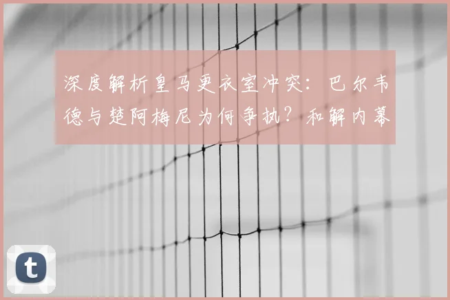 深度解析皇马更衣室冲突：巴尔韦德与楚阿梅尼为何争执？和解内幕与50万欧罚单详情